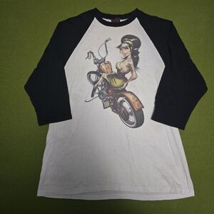 Vintage Low Brow Baseball Tee
